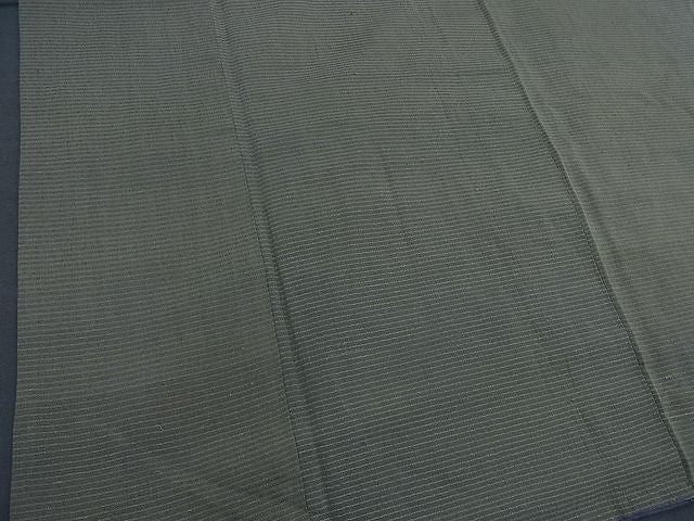 平和屋着物■男性 紬 横段文 逸品 BAAI3082iy