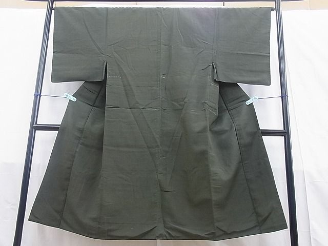 平和屋着物■男性 紬 横段文 逸品 BAAI3082iy