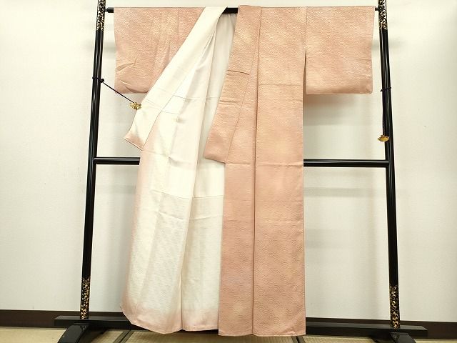 平和屋着物■付下げ 青海波地紋 暈し染め 逸品 DAAG4701fe