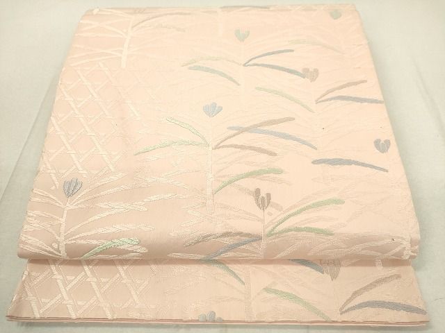 平和屋着物◎六通柄袋帯 唐織 草花文 逸品 DAAH2404ud