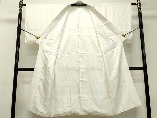 平和屋着物■上質な長襦袢 袷 紗綾形地紋 逸品 DAAH2236ud