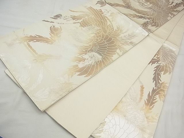 平和屋着物◎六通柄袋帯 鳳凰 金糸 引箔 逸品 BAAI3394qt