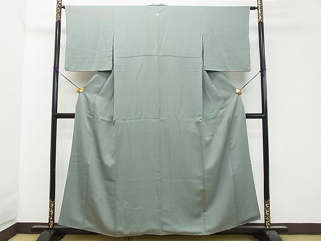 平和屋着物■付下げ 松地紋 湊鼠色 逸品 DAAG7774rt