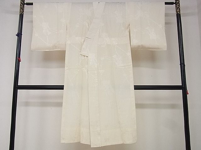 平和屋着物■上質な長襦袢 無双仕立て 御所車花地紋 逸品 DAAH4151cf