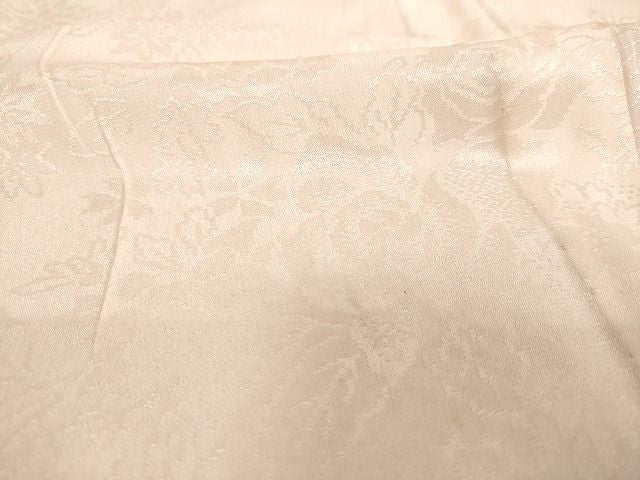 平和屋着物■長襦袢 無双仕立て 草花地紋 正絹 逸品 AAAJ8792Bnp