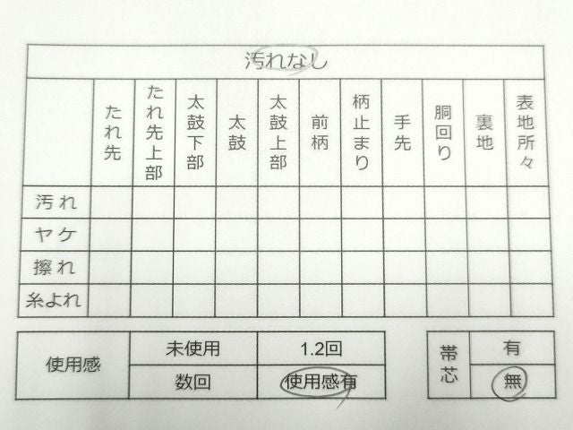 平和屋着物◎六通柄袋帯 唐織 扇面流水草花文 金銀糸 逸品 CAAG2521eg