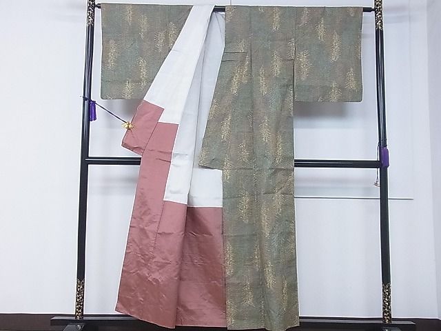 平和屋着物■上質な紬 樹林文 逸品 CAAG4824th