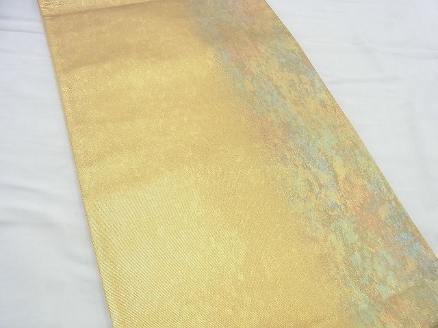 平和屋着物◎六通柄袋帯 霞文 金彩 引箔 逸品 BAAI4524jm