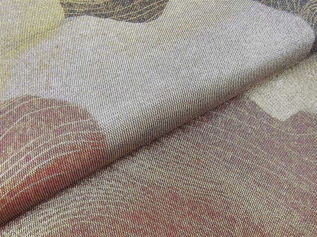 平和屋着物◎六通柄袋帯 道長文様 金銀彩 引箔 逸品 BAAI5963jm
