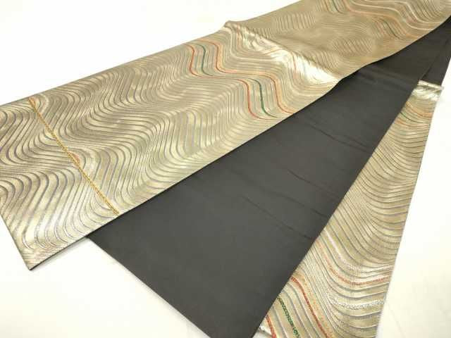 平和屋着物◎六通柄袋帯 さざ波文 四次元箔 逸品 DAAG7160ma
