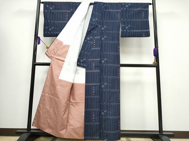 平和屋着物■上質な紬 吉祥文 逸品 CAAG5760ng