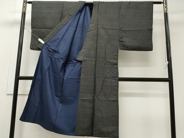 平和屋着物■男性 紬 亀甲繋ぎ 逸品 CAAG8259ev