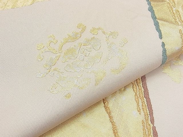 平和屋着物◎六通柄袋帯 絢爛錦 名物裂 金糸 逸品 BAAJ0426qt