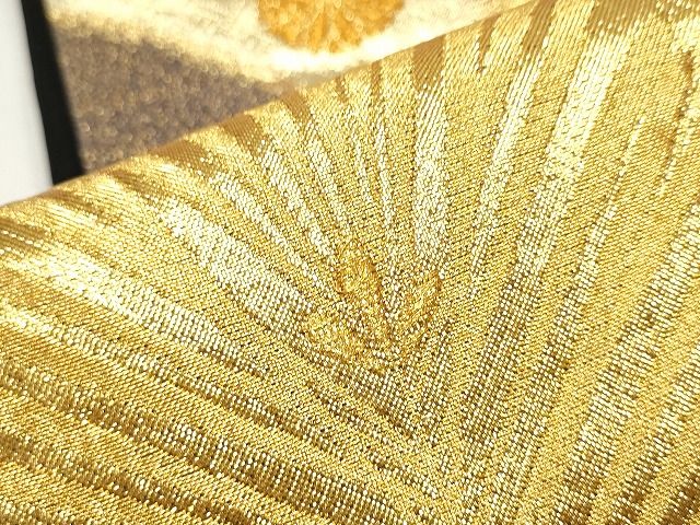 平和屋着物■六通柄袋帯 鳳凰草花文 金糸 逸品 CAAH9401hy