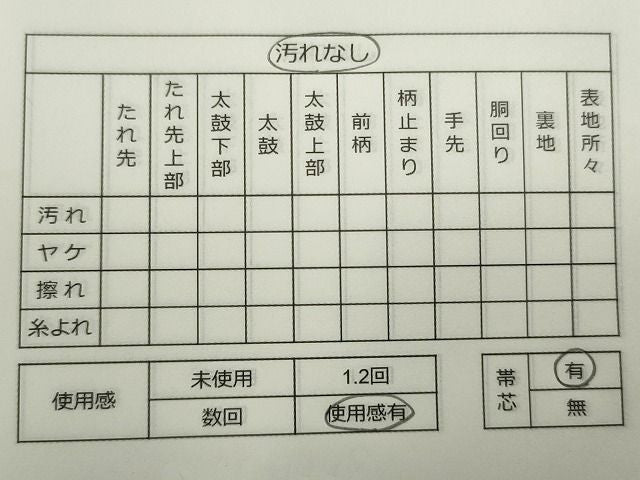 平和屋着物◎六通柄袋帯 扇面花鳥文 金糸 逸品 CAAE7451in