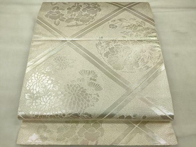 平和屋着物◎六通柄袋帯 格天井文様 金糸 やまと誂製 逸品 CAAE7416in