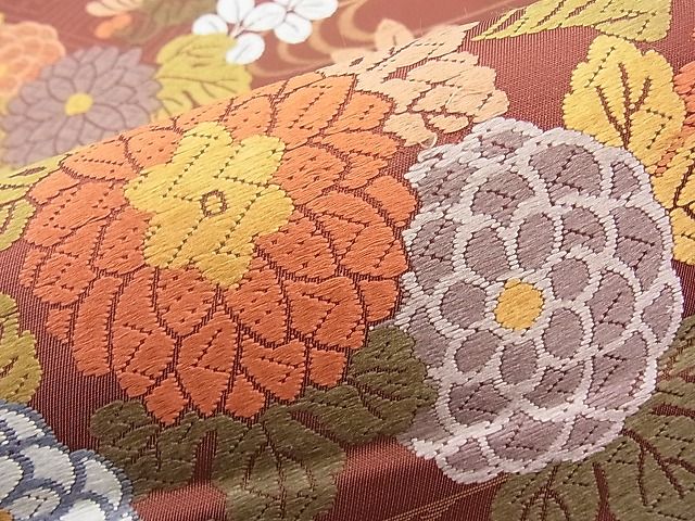 平和屋着物◎六通柄袋帯 唐織 彩華鏡艶 金糸 逸品 BAAI9422sa