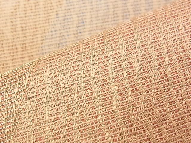 平和屋着物◎六通柄袋帯 櫛織り 道長文様 金糸 逸品 BAAJ1026if
