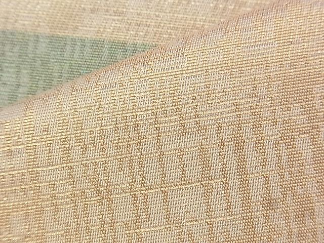 平和屋着物◎六通柄袋帯 横段文 金糸 逸品 BAAJ1020if