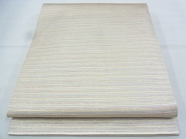 平和屋着物◎六通柄 本袋帯 横段文 金糸 逸品 BAAJ5406ns