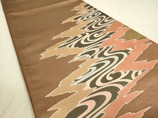 平和屋着物◎六通太鼓柄袋帯 流水文 逸品 DAAH9750tw
