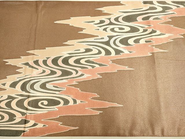 平和屋着物◎六通太鼓柄袋帯 流水文 逸品 DAAH9750tw