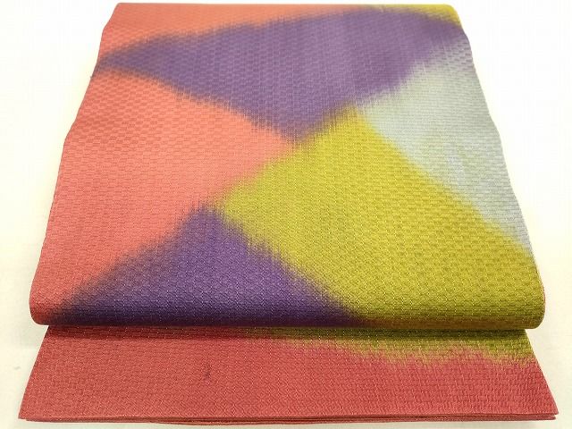 平和屋着物◎六通柄袋帯 切嵌文様 逸品 DAAH9801tw