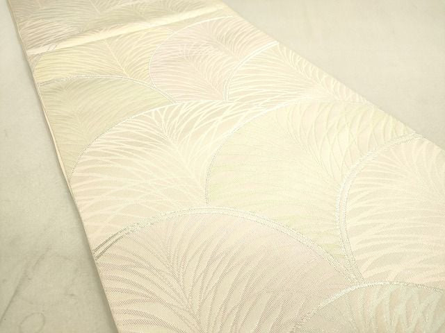 平和屋着物◎六通柄袋帯 松葉文 銀糸 逸品 DAAH9810tw