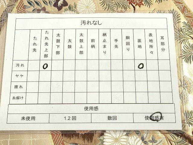 平和屋着物◎六通柄袋帯 唐織 楽園草花文様 金糸 逸品 DAAH9828tw
