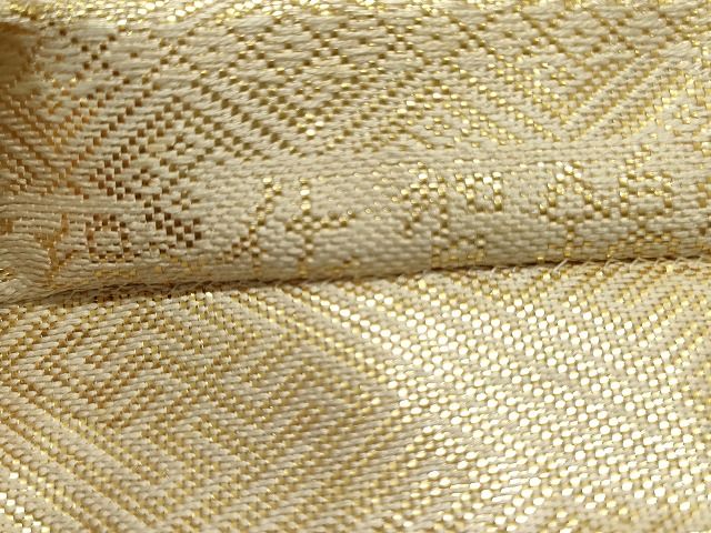 平和屋着物◎佐賀錦 全通柄袋帯 亀甲花菱文 金糸 逸品 DAAH4870yyy