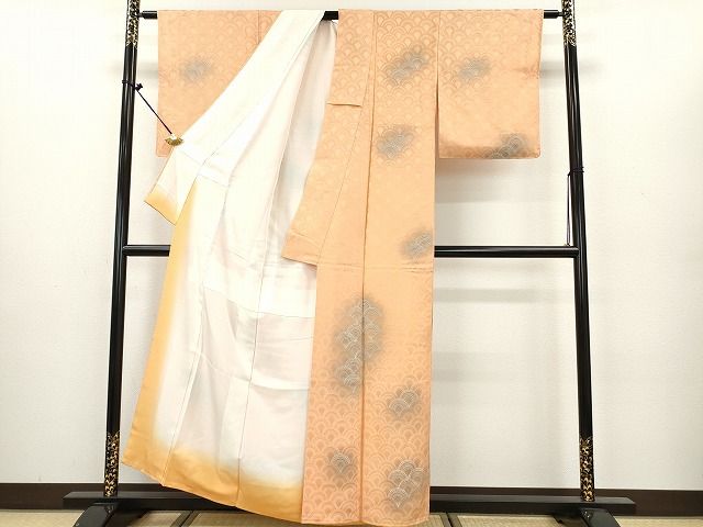 平和屋着物■付下げ 地紋起こし 青海波 暈し染め 逸品 DAAH0471ya
