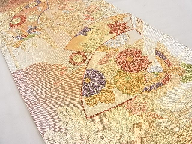 平和屋着物◎六通柄袋帯 乙女ごころ 金銀糸 逸品 BAAJ6921sa