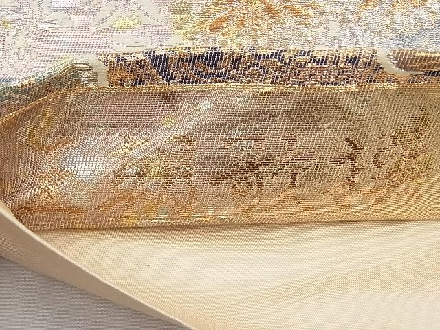 平和屋着物◎六通柄袋帯 王朝歌撰 金銀糸 逸品 BAAJ6923sa