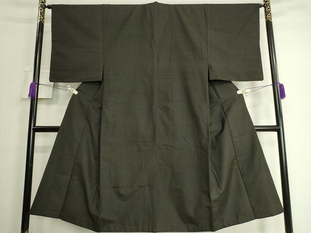 平和屋着物■男性 紬 格子柄 逸品 DAAG1440we