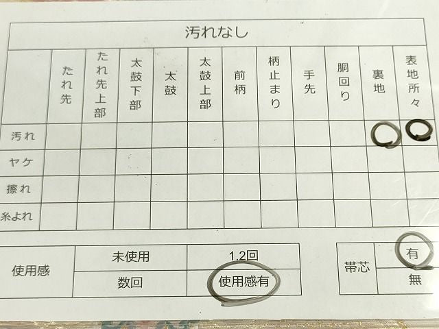 平和屋着物◎六通柄袋帯 唐織 扇面飛鶴花唐草文 金銀糸 逸品 DAAG1453we