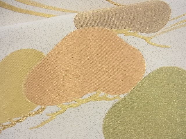 平和屋着物◎六通柄袋帯 玲瓏錦 金糸 逸品 BAAI6968cm
