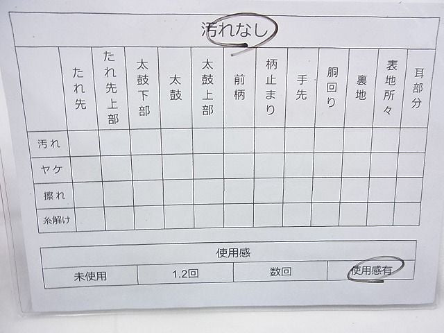 平和屋着物◎六通柄袋帯 唐織 布久路裂集 引箔 逸品 BAAI6974cm