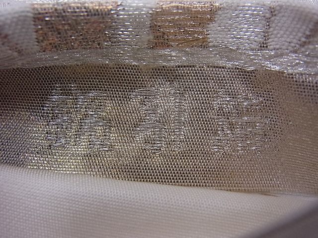 平和屋着物◎六通柄袋帯 寿扇 錦引箔 逸品 BAAJ0941cm