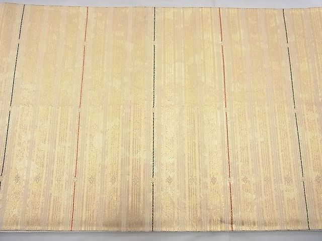 平和屋着物◎太鼓柄袋帯 名勝 金閣寺 金糸 引箔 逸品 BAAJ6868cm