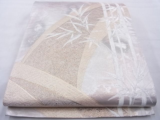 平和屋着物◎六通柄袋帯 寿扇 錦引箔 逸品 BAAJ0941cm