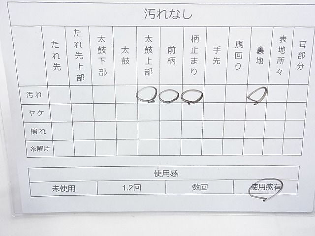 平和屋着物◎六通柄袋帯 唐織 立波花丸文 金銀糸 逸品 BAAJ6752cm