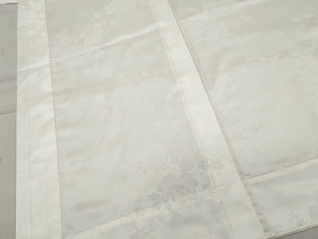 平和屋着物■長襦袢 無双仕立て 草花地紋 洗える着物 CAAH6878dy