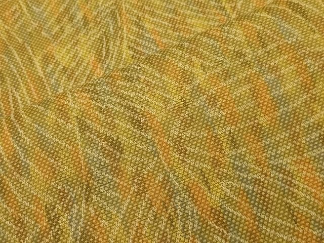 平和屋着物■上質なお召 花尽し文 逸品 CAAH6876dy