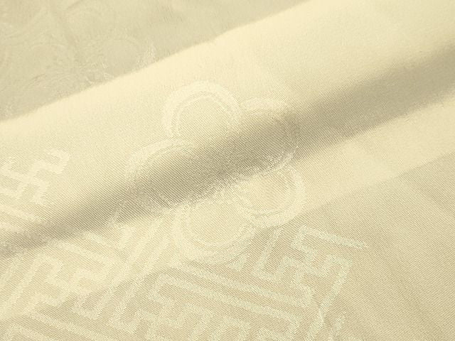 平和屋着物■上質な長襦袢 無双仕立て 紗綾形舞梅地紋 暈し染め 逸品 CAAH7137dy