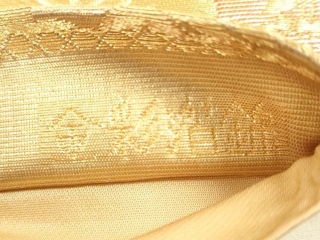 平和屋着物◎六通柄袋帯 霞雲郡松文 金彩箔錦 逸品 DAAH9850tw