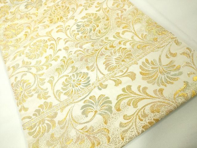 平和屋本店■極上 龍村美術織物 たつむら 本袋帯 吉祥唐草文 金銀糸 逸品 DZAA2094kh4