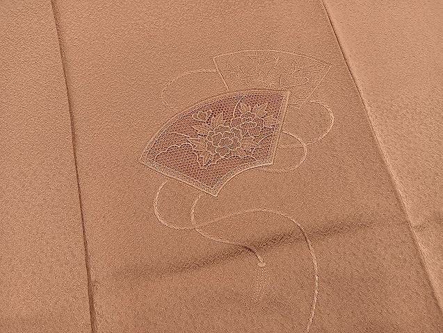 平和屋着物■付下げ 刺繍 地紙花文 逸品 BAAI8705ip