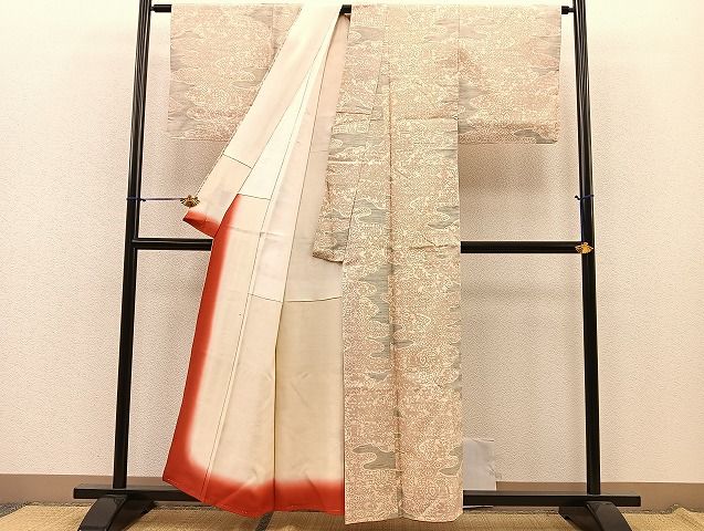 平和屋着物■上質な紬 吉祥文 逸品 BAAI8711ip