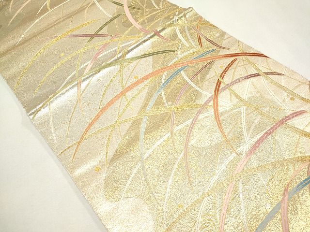 平和屋着物◎六通柄袋帯 唐織 薫風 金糸 逸品 CAAG6573ou