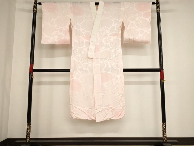 平和屋着物■長襦袢 無双仕立て 草花地紋 暈し染め 正絹 逸品 AAAK2299Aja
